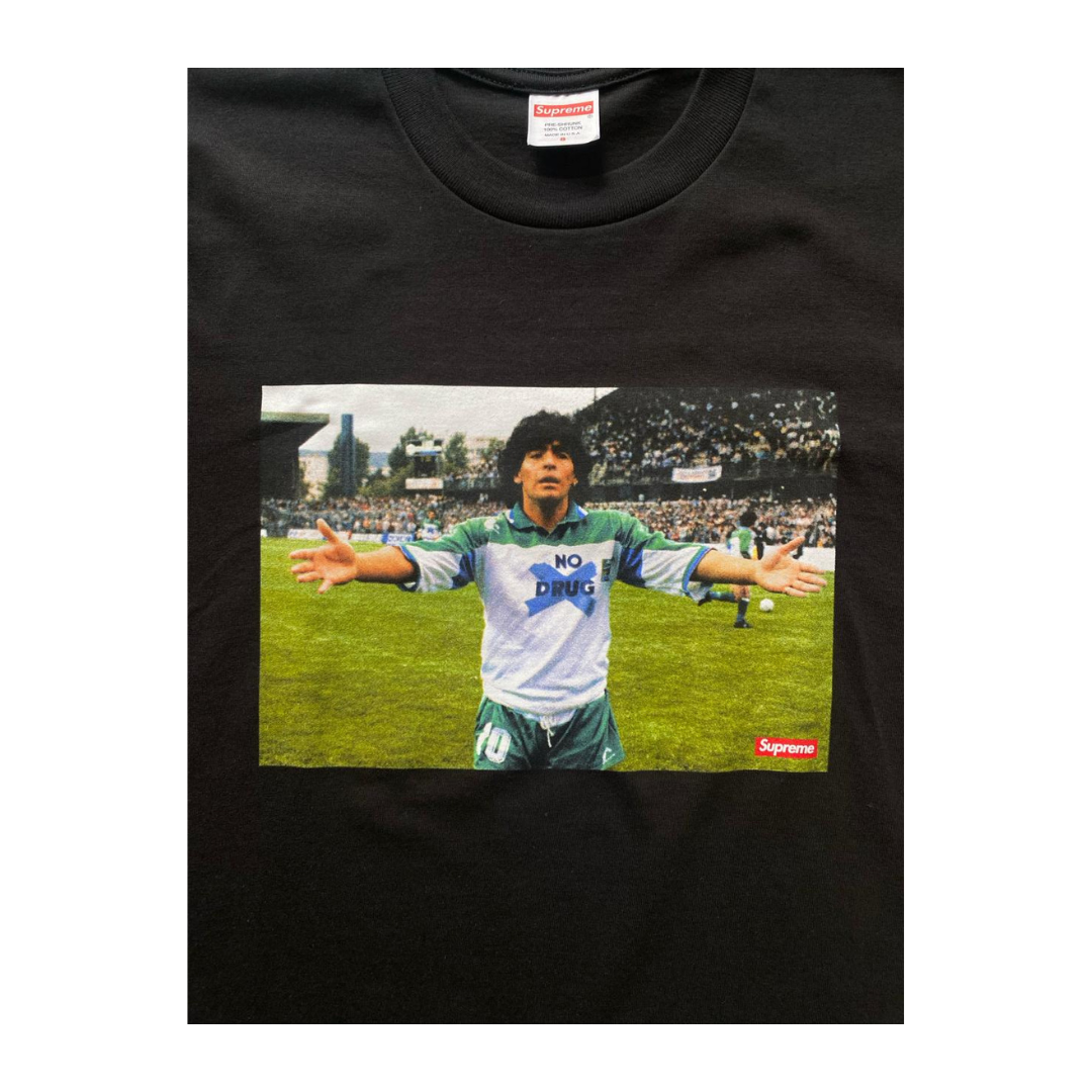 SUPREME MARADONA TEE BLACK