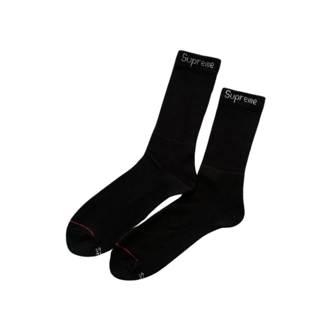 SUPREME SOCKS BLACK