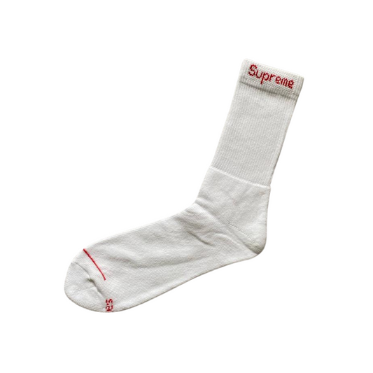 SUPREME SOCKS WHITE